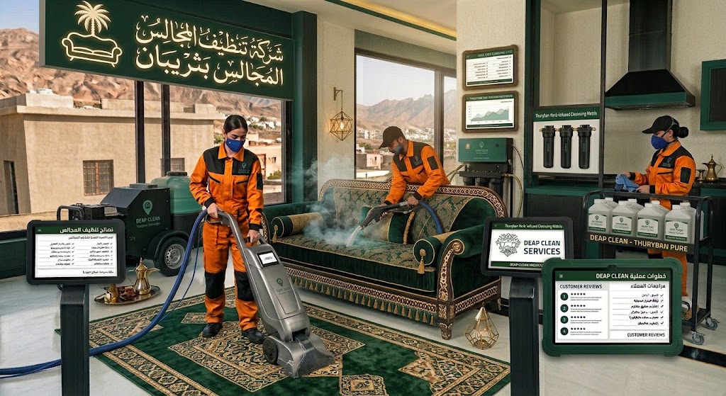 شركة تنظيف المجالس بثريبان
